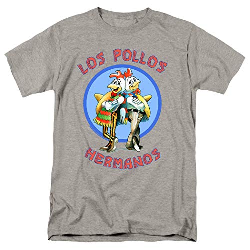 Breaking Bad Los Pollos T Shirt Stickers Medium Gray