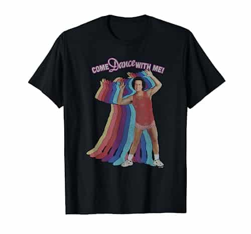 Richard Simmons Come Dance With Me! Rainbow Silhouette T Shirt