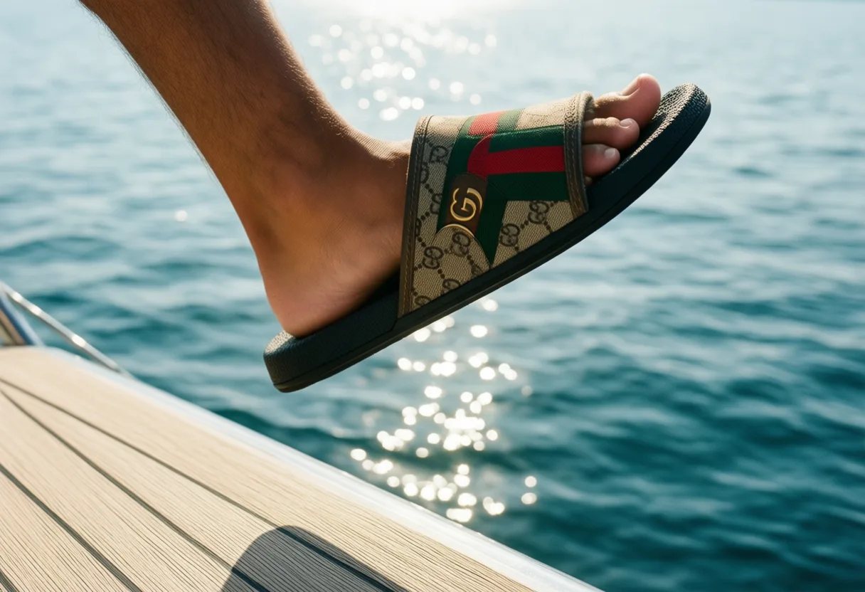 Gucci Slides Feet