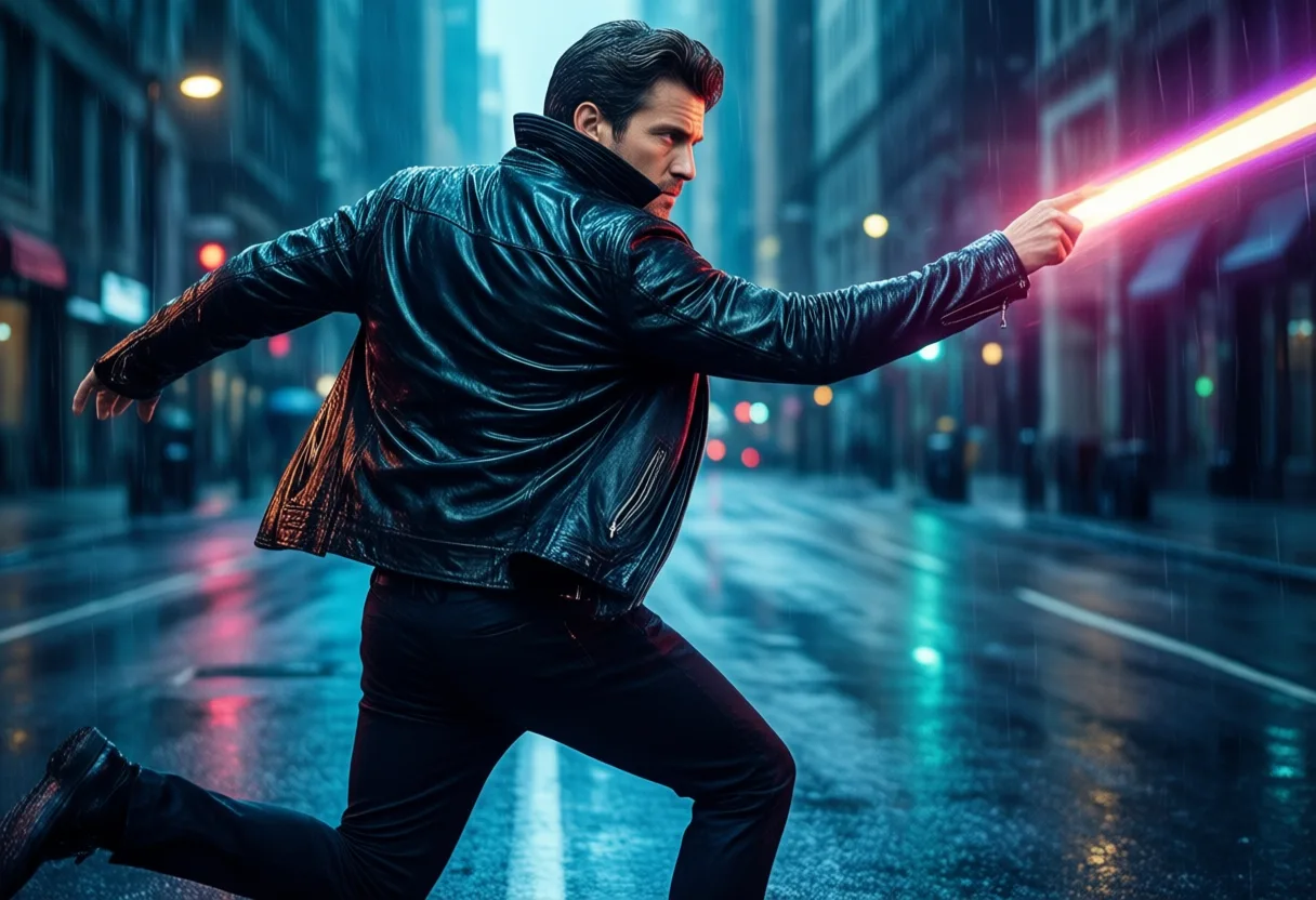 Mens Fit Leather Jacket