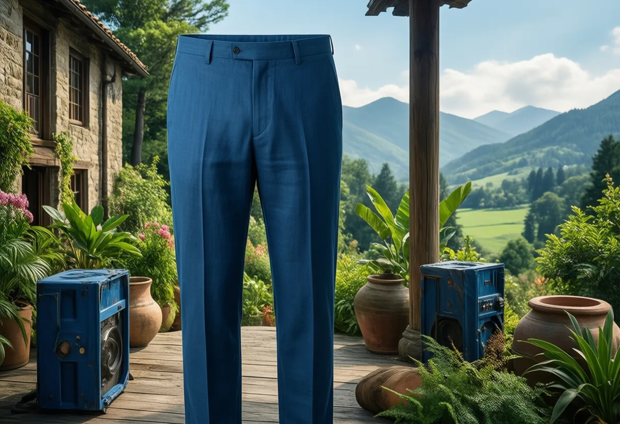 Mens Fit Linen Pants
