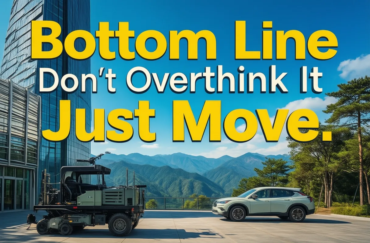 Bottom Line: Don’t Overthink It-Just Move